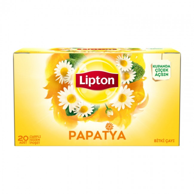 Lipton Bardak Poşet Bitki Çayı Papatya 20'li Paket resmi