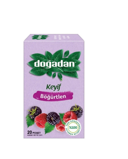 Doğadan Bardak Poşet Çay Böğürtlen Aromalı 20'li Paket resmi