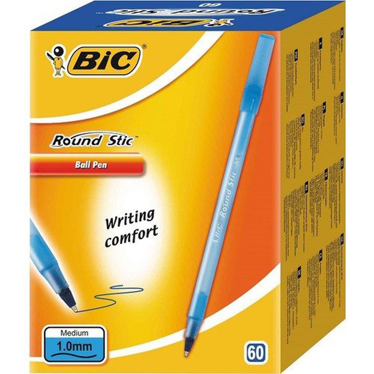 Bic Round Stic Tükenmez Kalem 60’lı Paket Mavi  resmi