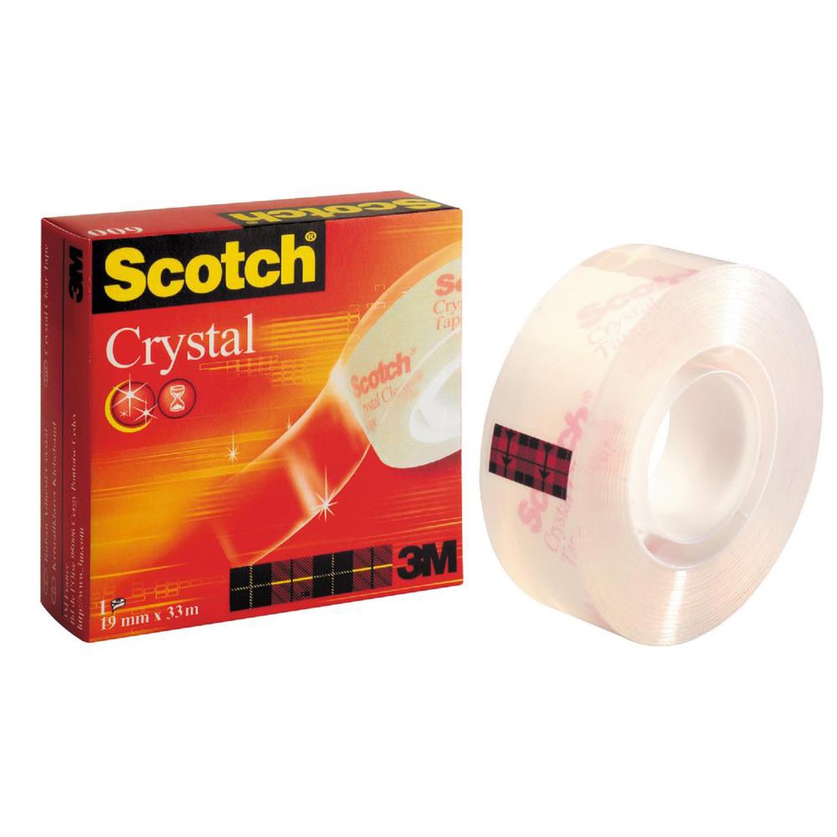 3M Scotch 600 Kristal Şeffaf Bant 19 mm x 33 m resmi