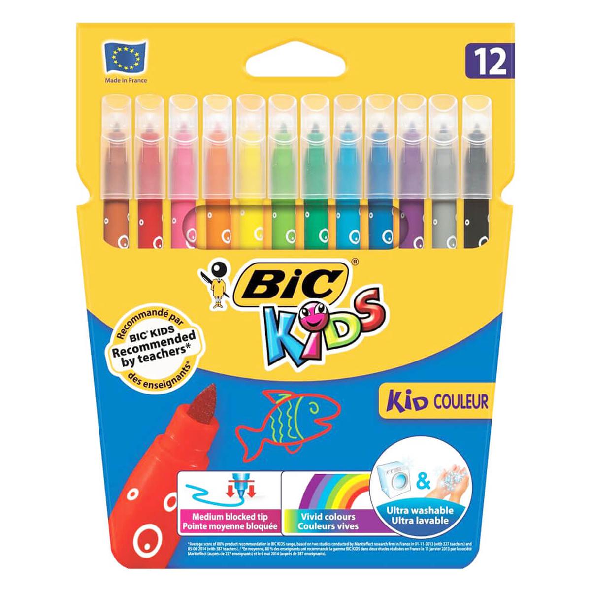 Bic Kid Couleur Keçeli Boyama Kalemi 12'li Paket resmi