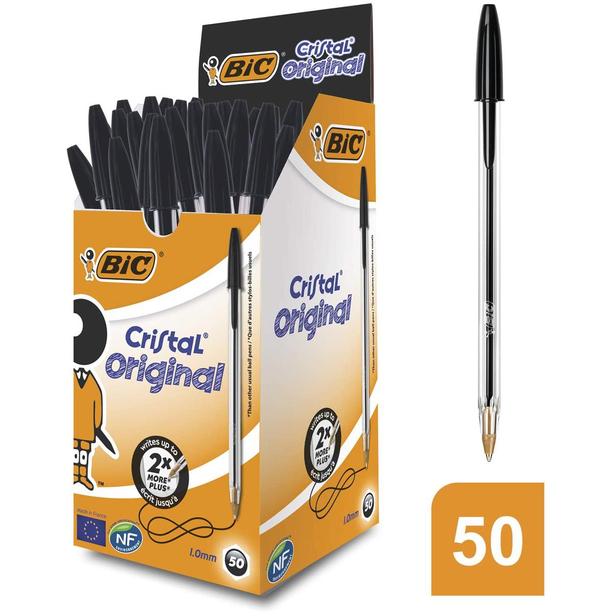 Bic Cristal Tükenmez Kalem Siyah 50'li Paket resmi