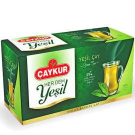 Çaykur Yeşil Çay Süzen Poşet 40 g x 25'li Paket resmi