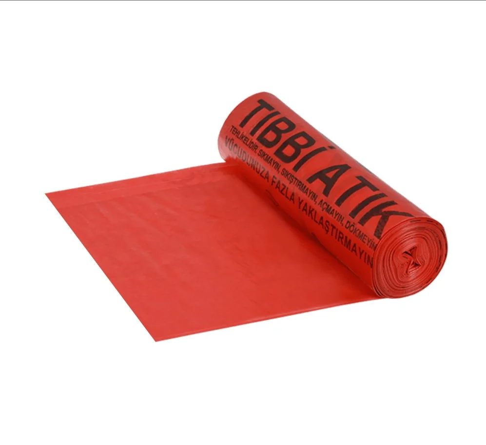 Ceyplast Tıbbi Atık Çöp Torbası Büyük Boy 65 x 80cm 10'lu Koli resmi