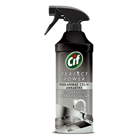 Cif Perfect Power Sprey Paslanmaz Çelik 435 ml resmi