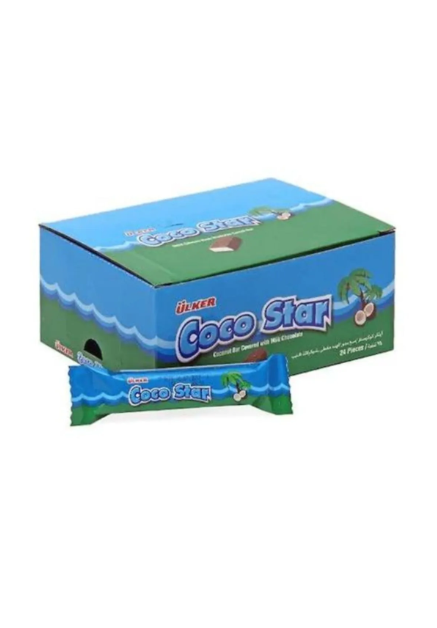 Ülker Cocostar Hindistan Cevizli Bar 22 g 24'lü Paket resmi