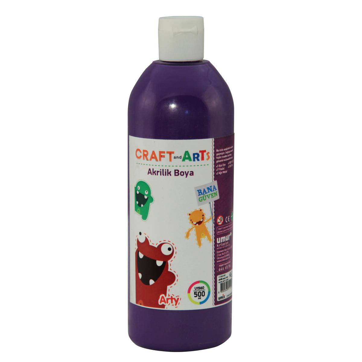 Craft And Arts Akrilik Boya 500 ml - Mor resmi