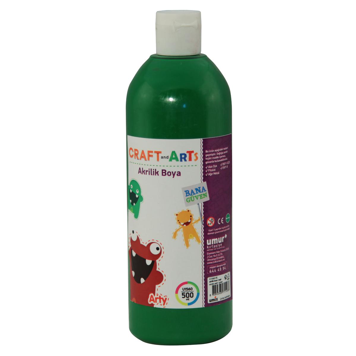 Craft And Arts Akrilik Boya 500 ml - Yeşil resmi