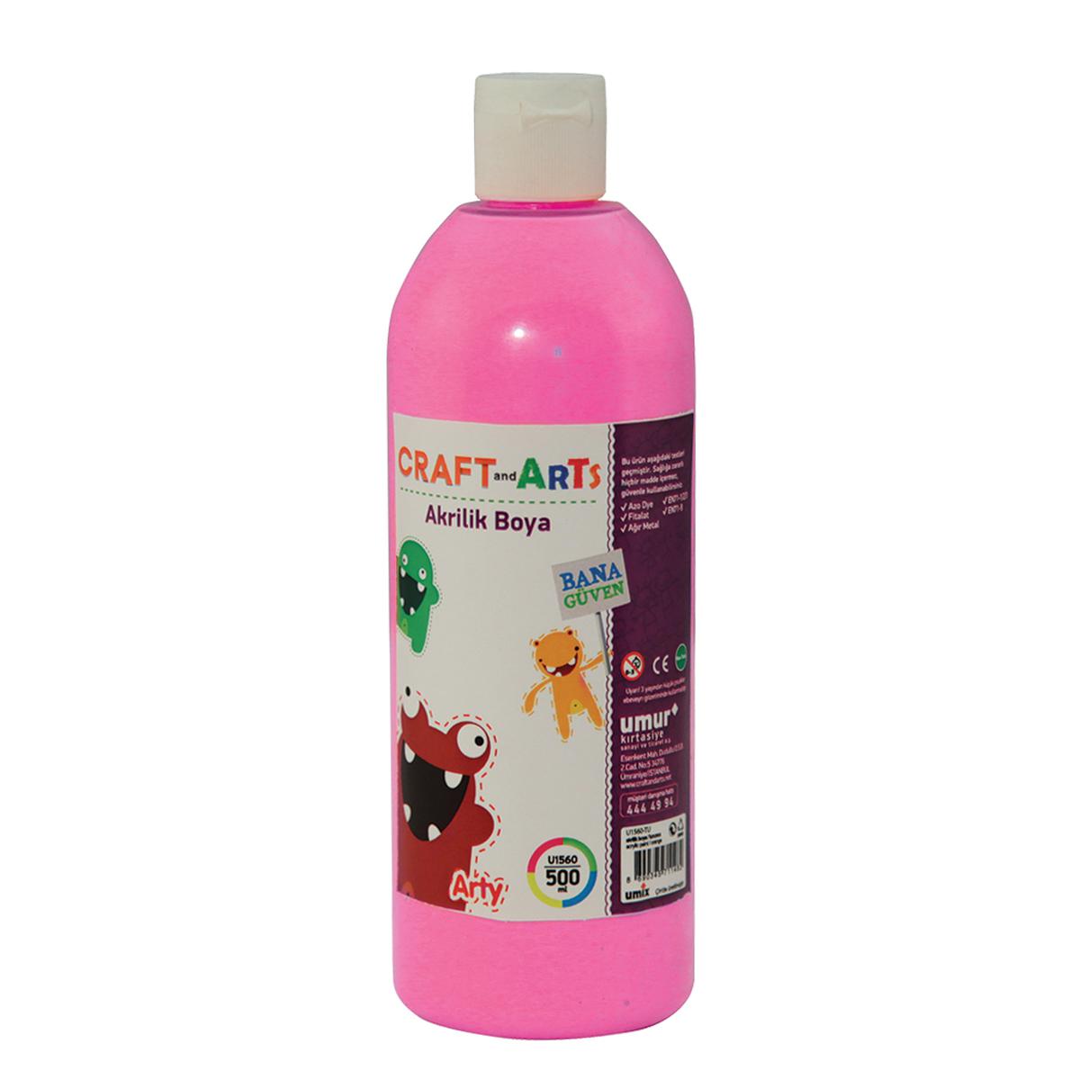 Craft And Arts Akrilik Boya 500 ml - Pembe resmi