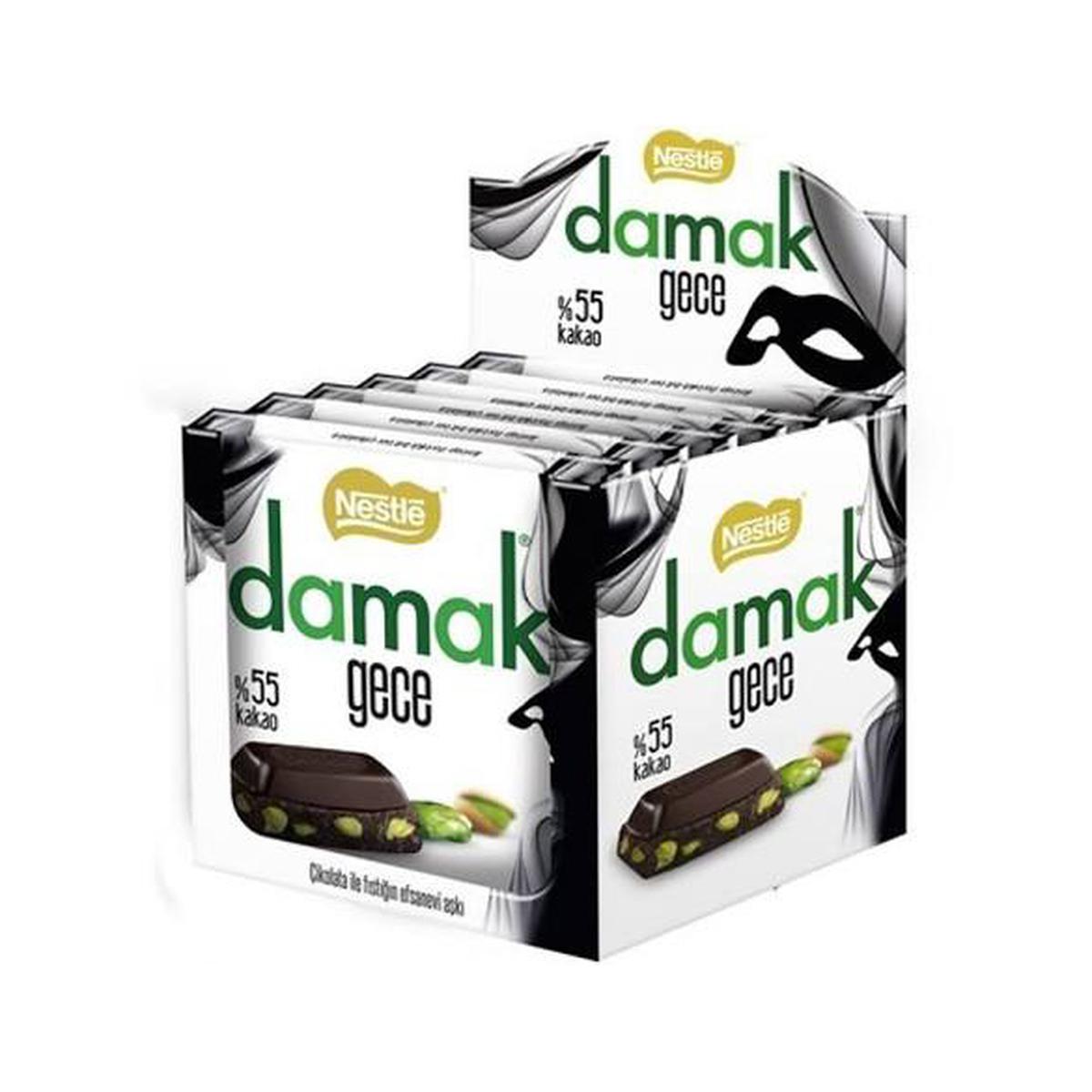 Damak Gece Kare Çikolata 60 g 6'lı Paket resmi