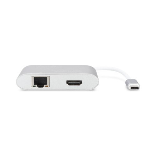 Digitus DA-70847 USB Type-C to USB 3.0 x2 HDMI RJ45 Multiport Dönüştürücü Adaptör resmi