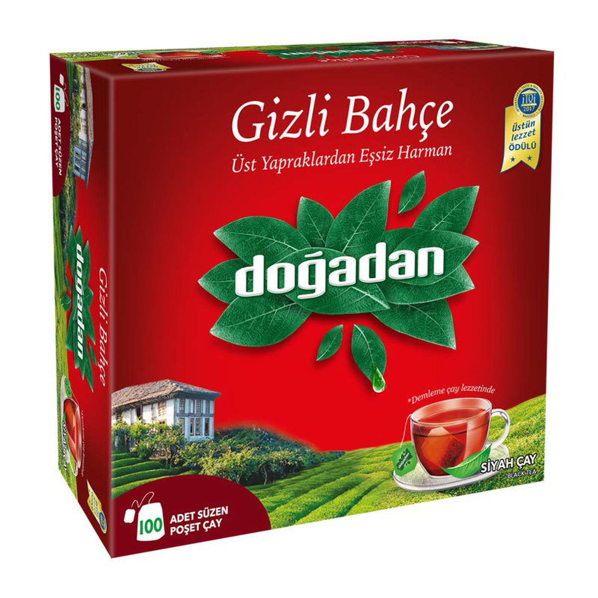 Doğadan Gizli Bahçe Bardak Poşet Çay 100'lü Paket resmi