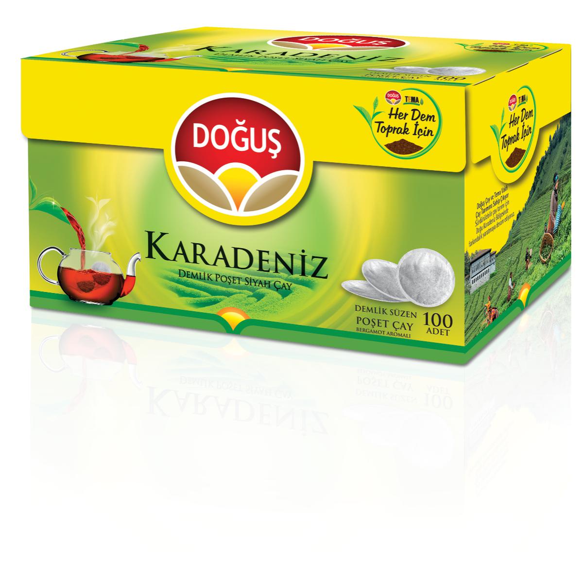 Doğuş Karadeniz Demlik Poşet Çay Bergamot Aromalı 3,2 g x 100'lü Paket resmi