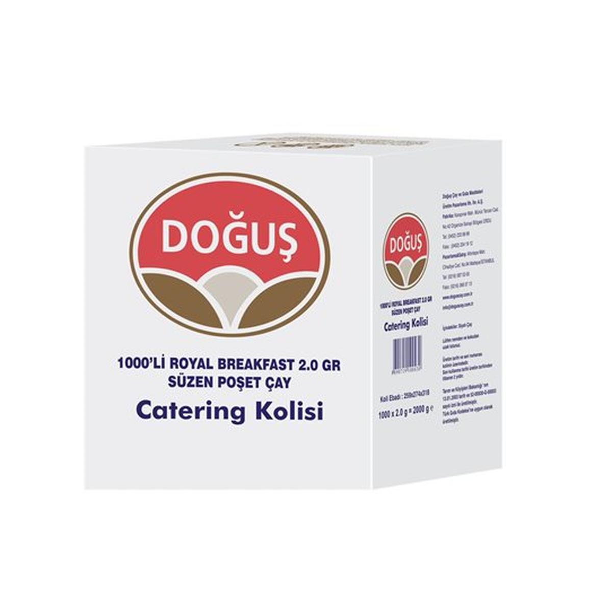 Doğuş Royal Breakfast Süzen Bardak Poşet Çay 2 g x 1000'li Paket resmi