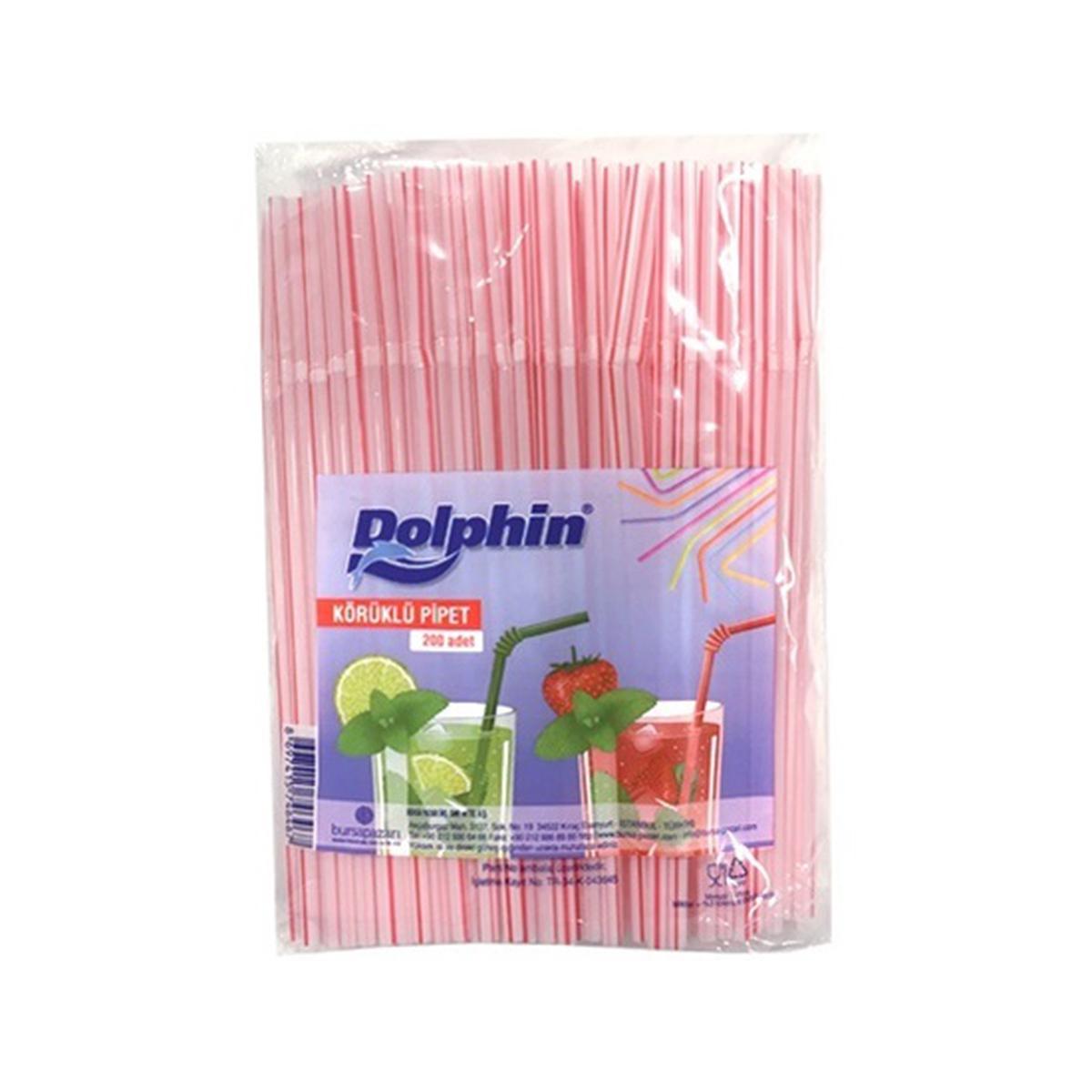 Dolphin Körüklü Pipet 200'lü Paket resmi