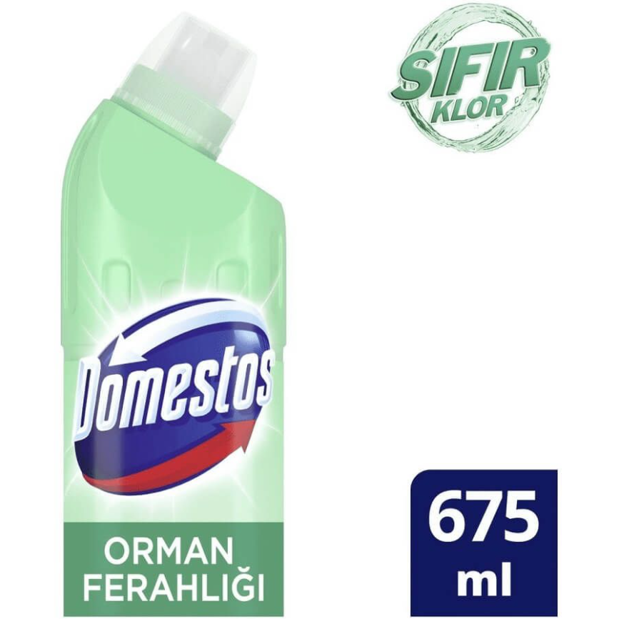 Domestos Sıfır Klor Çamaşır Suyu Orman Ferahlığı - 675 ml resmi