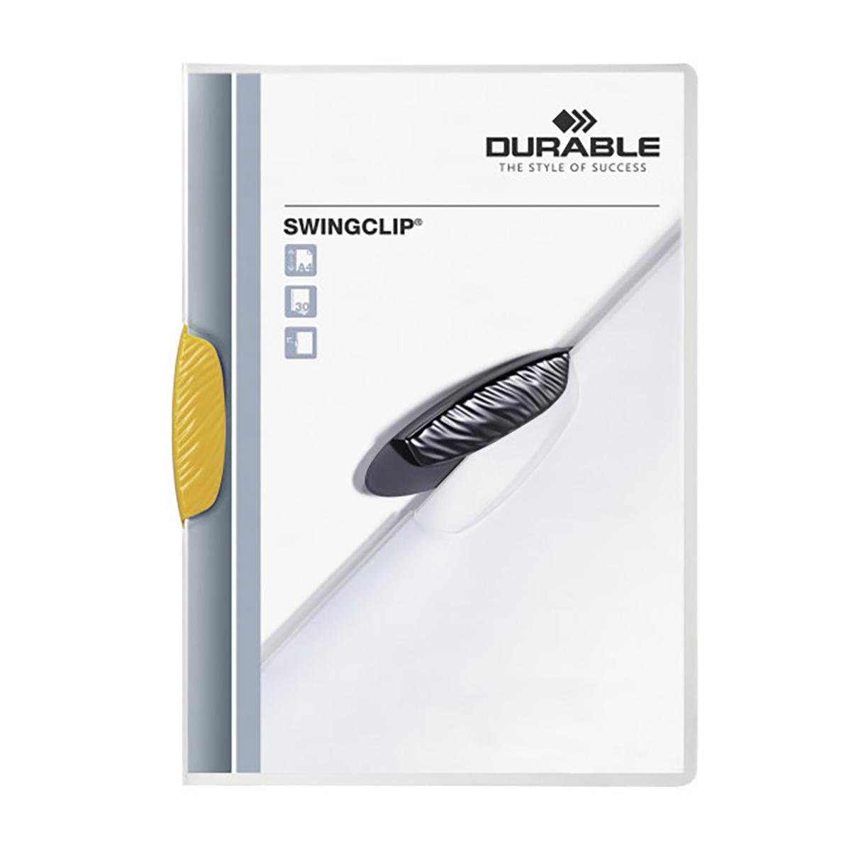 Durable Swingclip 30 Sayfa Kapasiteli Sarı resmi