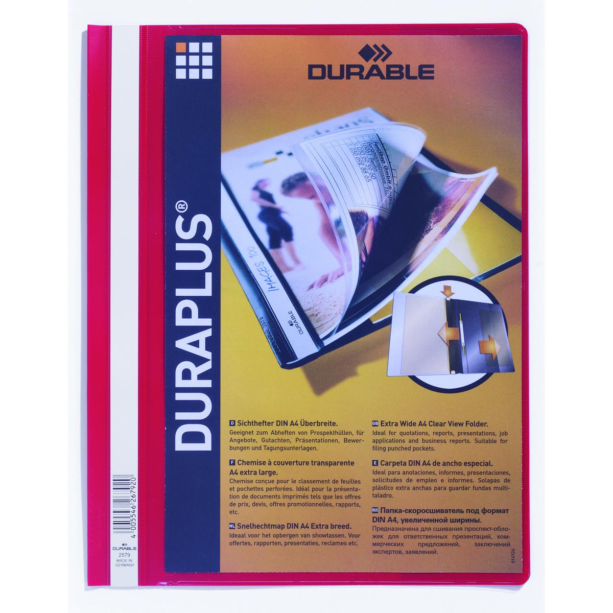 Durable Duraplus Kırmızı Telli Dosya resmi