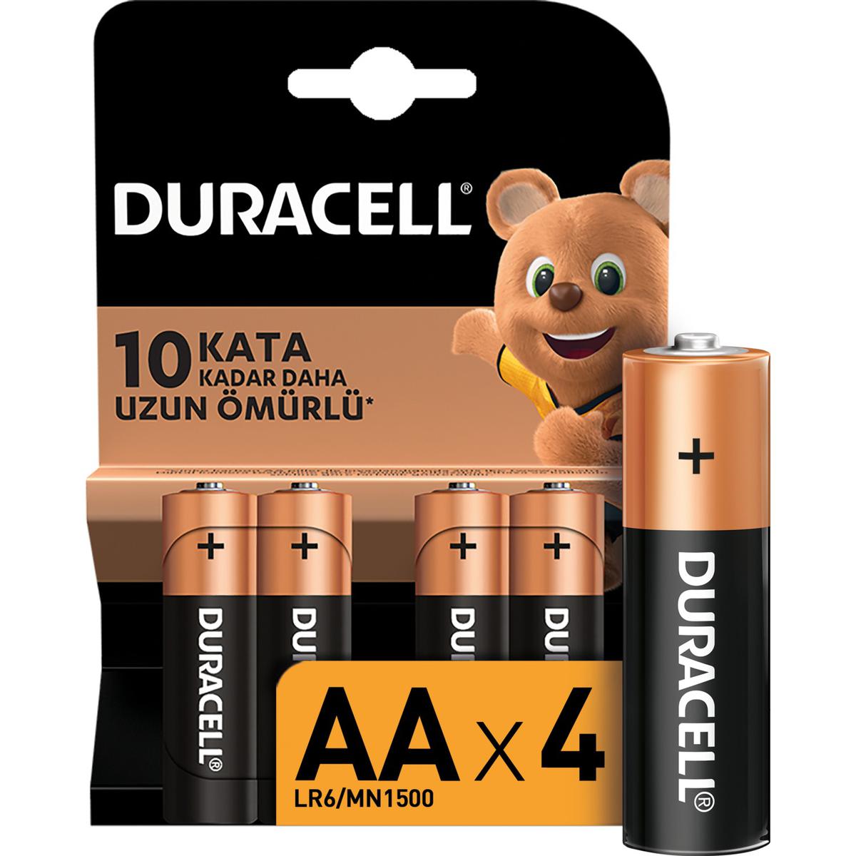 Duracell AA LR06 Kalem Pil 4'lü resmi