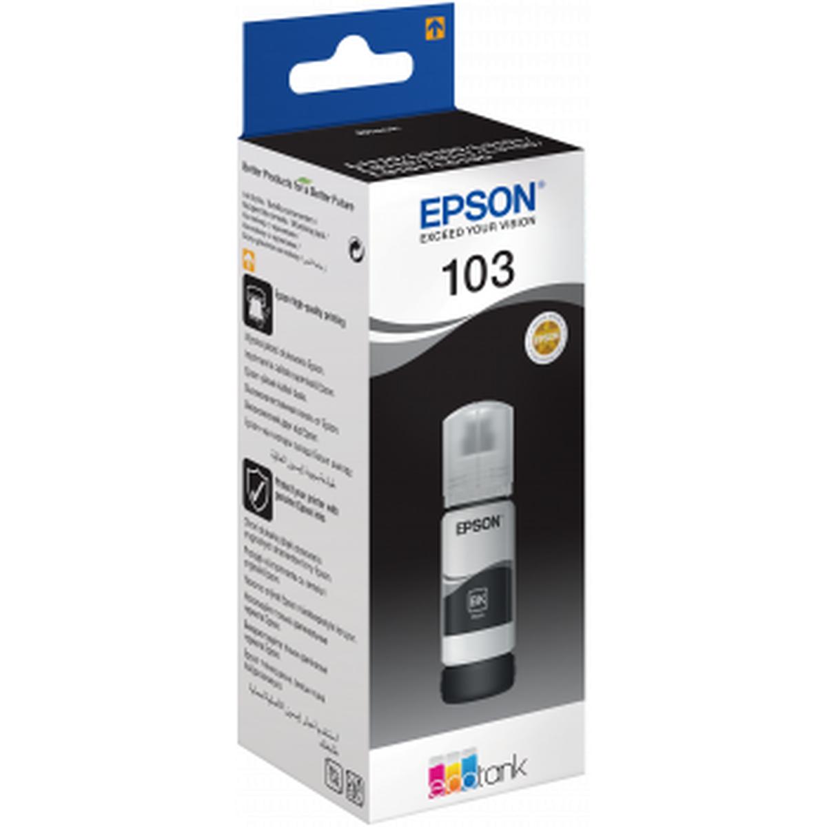 Epson 103 Orijinal Siyah Şişe Mürekkep Kartuş (C13T00S14A) - 65 ml resmi