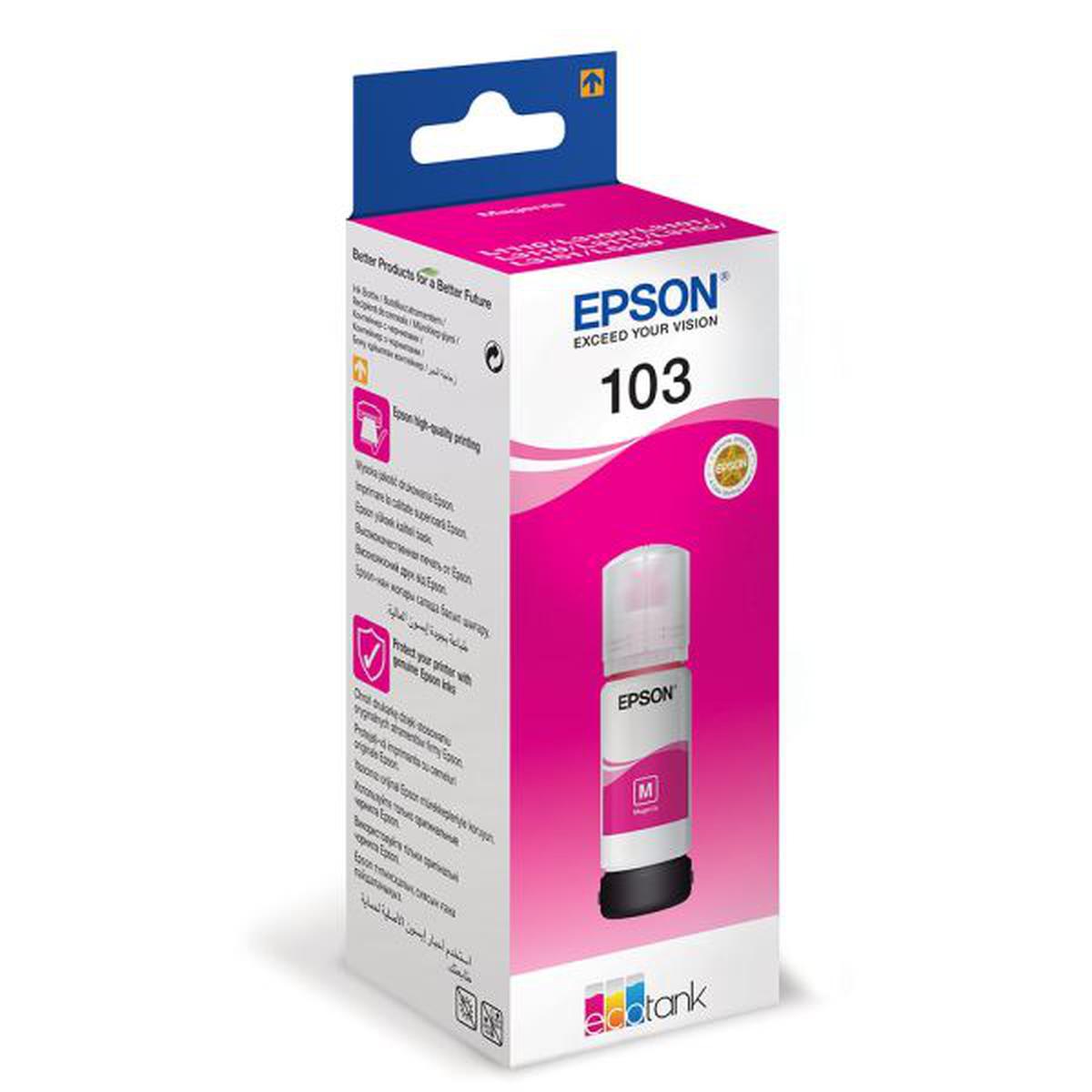 Epson 103 Orijinal Kırmızı/Magenta Şişe Mürekkep Kartuş (C13T00S34A) - 65 ml resmi