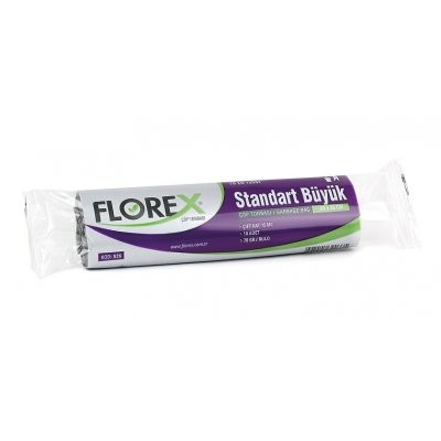 Florex Standart Büyük Çöp Torbası Siyah 65 x 80 resmi