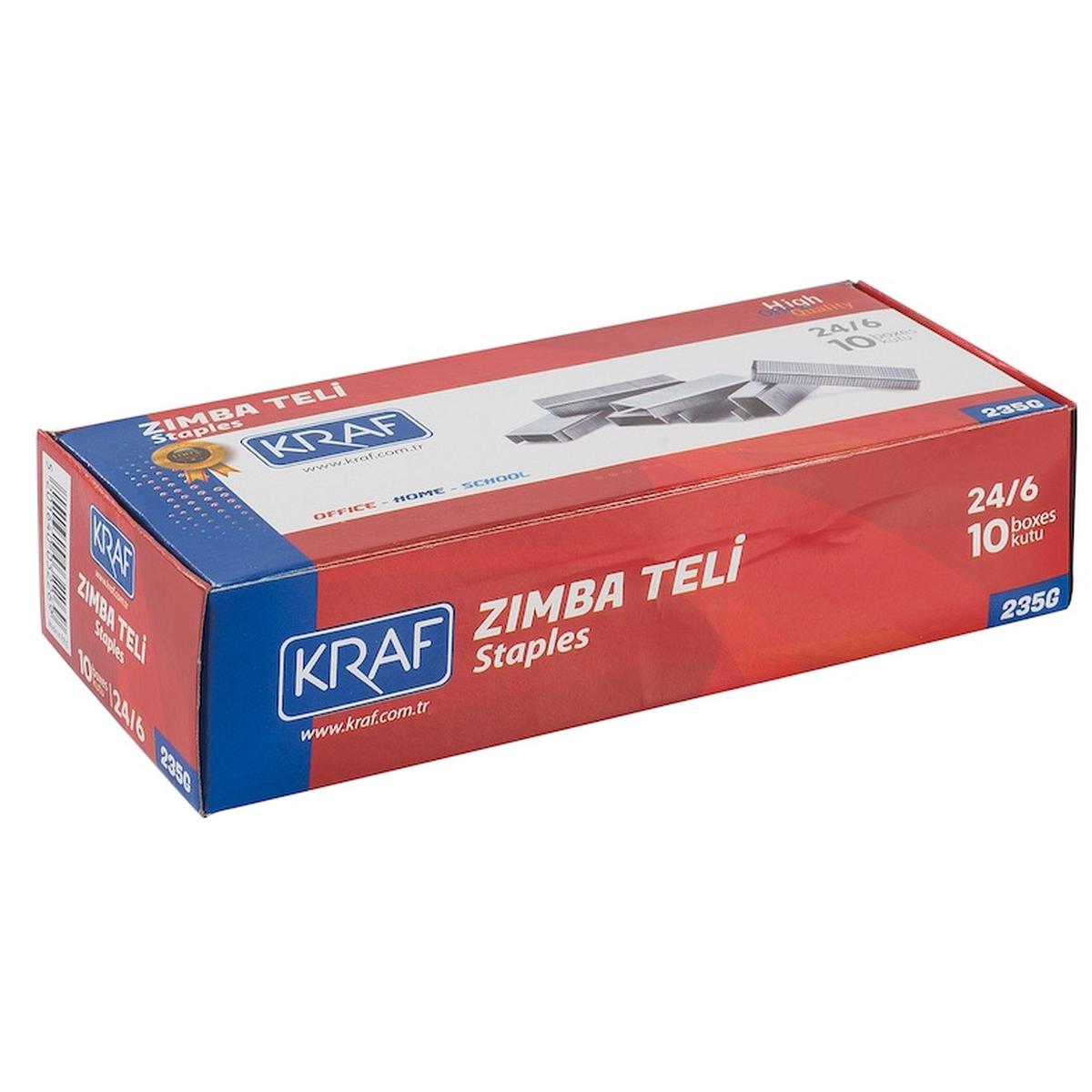 Kraf 235G Zımba Teli No: 24/6 Beyaz resmi