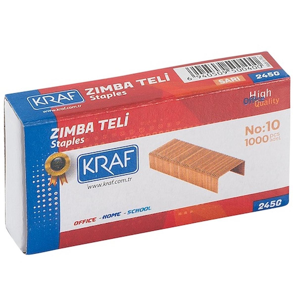 Kraf 245G Zımba Teli No: 10 Sarı resmi