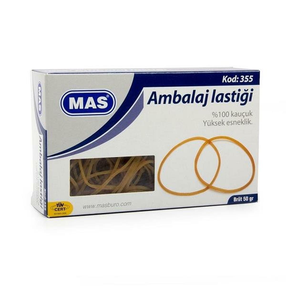 Mas 355 Midi Ambalaj Lastiği %100 Kauçuk 50 g resmi