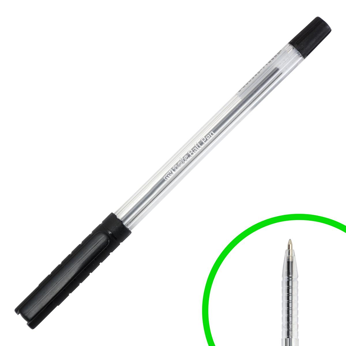 Mynote Ball Pen 1.0 mm Tükenmez Kalem 50'li Paket Siyah resmi