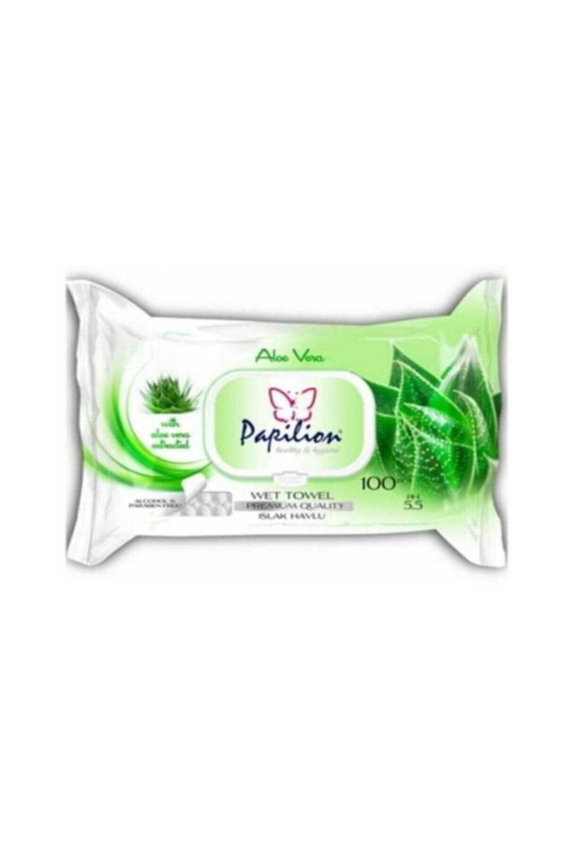 Papilion Islak Mendil Aloe Vera 100'lü resmi