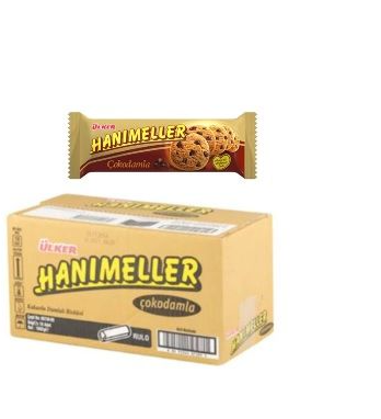 Ülker Hanımeller Bisküvi Çokodamlalı 82 g 18'li Paket resmi