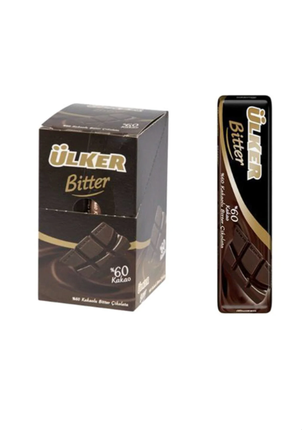 Ülker Baton Çikolata Bitter 30 g 12'li Paket resmi