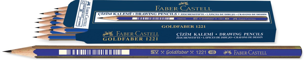 Faber-Castell Goldfaber Dereceli Kalem 1221 (5B) 12'li Paket resmi