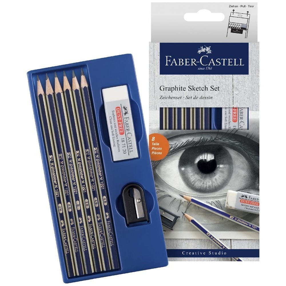 Faber-Castell Goldfaber Dereceli Kalem Çizim Seti resmi