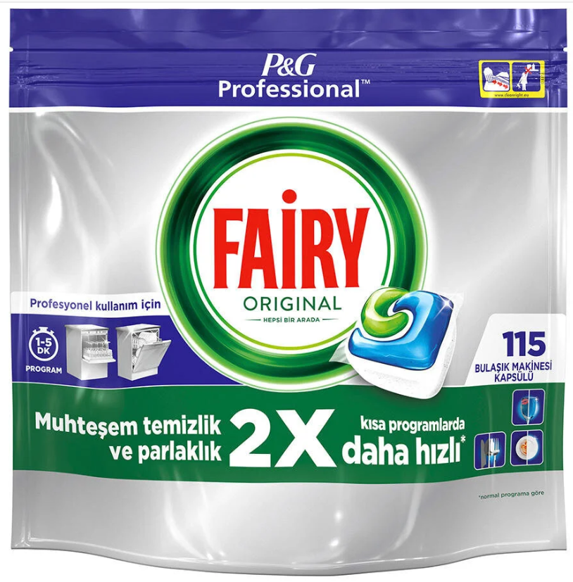 Fairy Jar Hepsi Bir Arada Bulaşık Makinesi Tableti 115'li Paket resmi