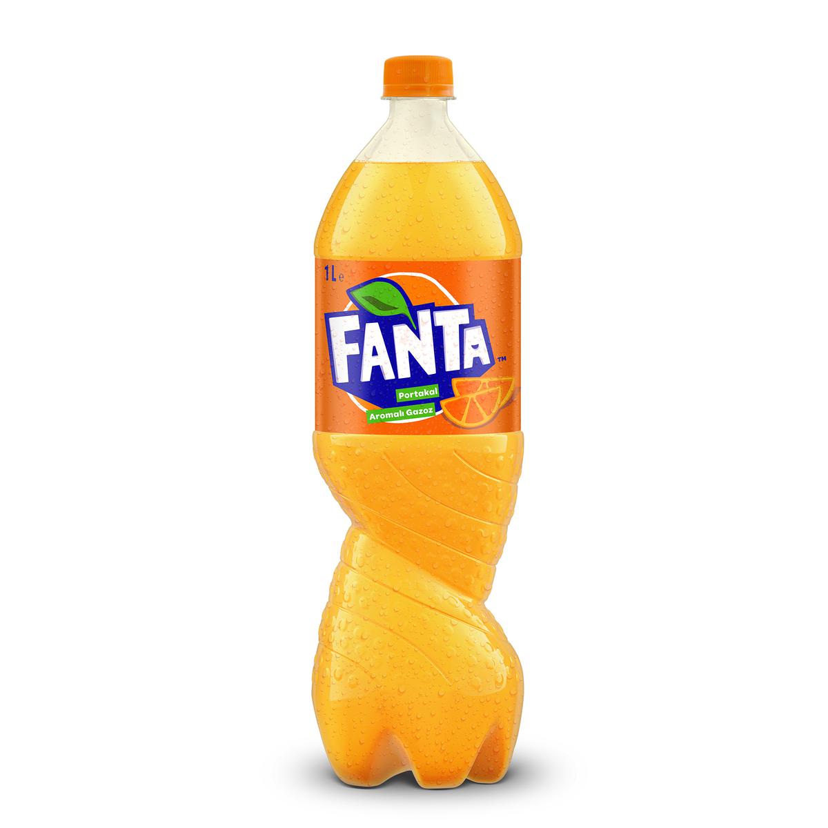 Fanta Portakal Aromalı Gazoz 4X1 l resmi