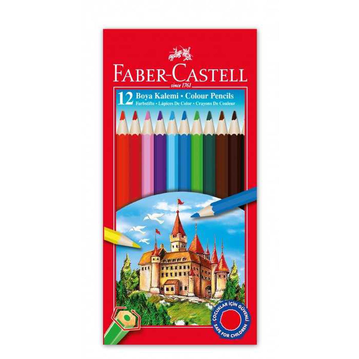 Faber-Castell Kuru Boya Tam Boy 12'li Paket resmi