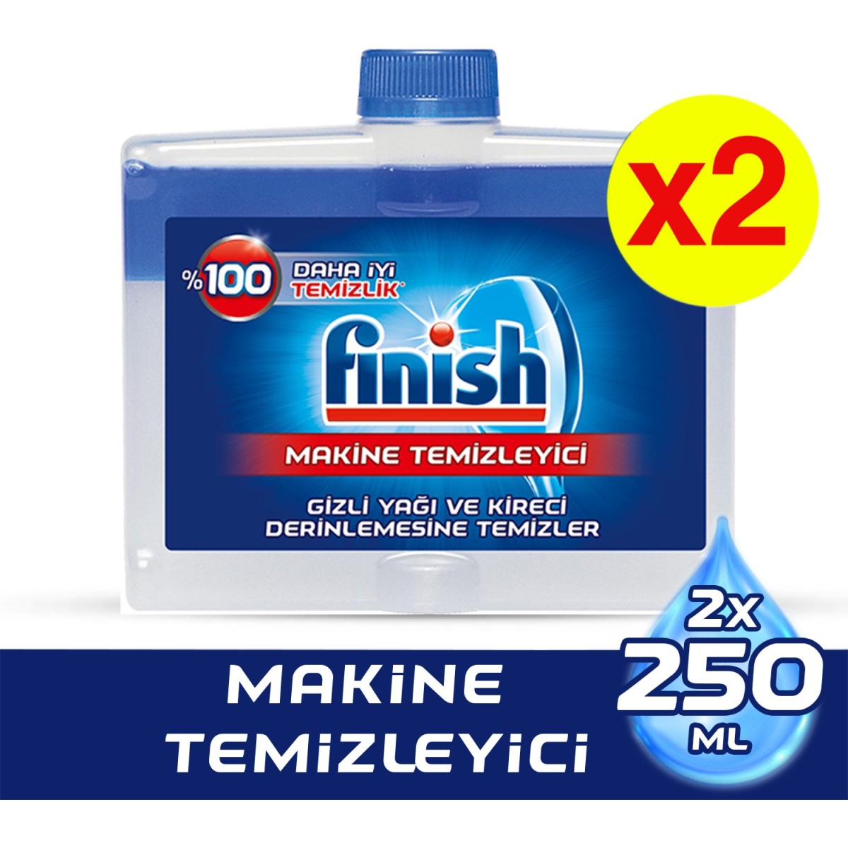 Finish Makine Temizleyici 250 ml x2'li Set resmi