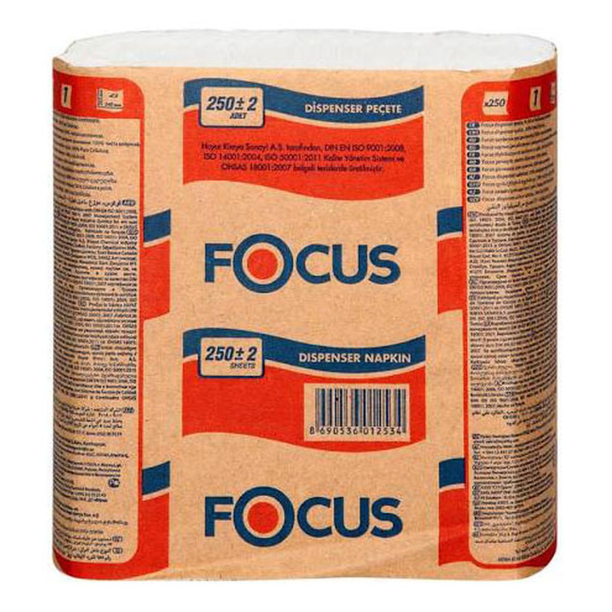 Focus Masaüstü Dispenser Peçete 26,5 Cm X 24 Cm 250 Yaprak 18'li Koli resmi