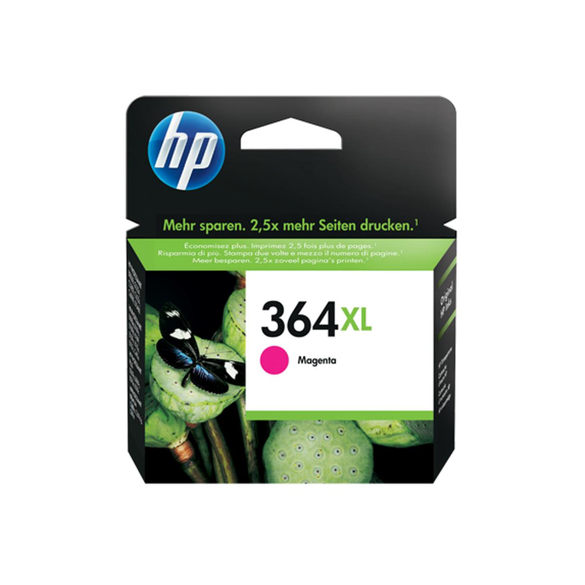 HP 364XL Orijinal Kırmızı/Magenta Mürekkep Kartuşu (CB324EE) - 750 Sayfa resmi