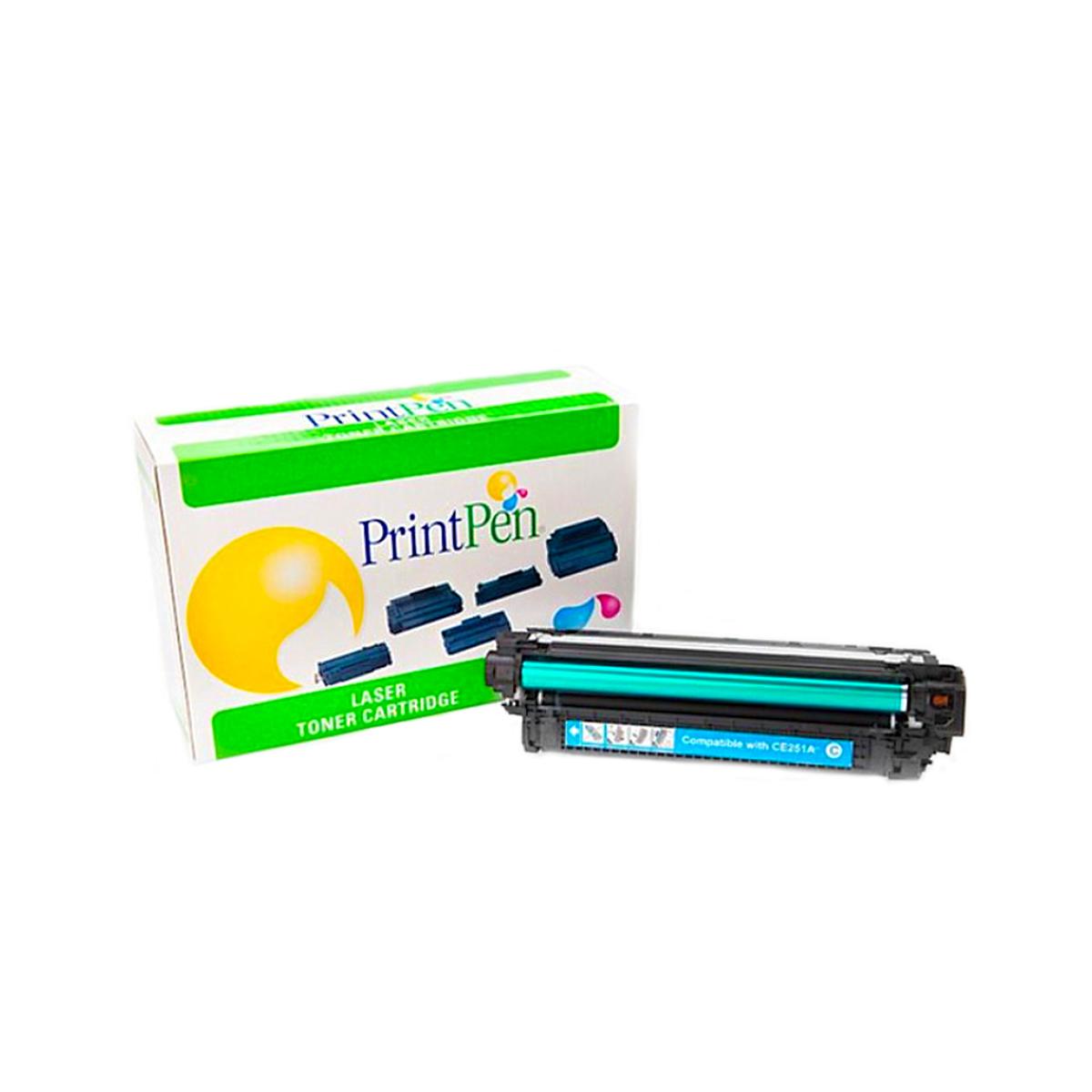 Printpen HP CE251A CE401A / Canon CRG-723 Mavi Muadil Toner - 7000 Sayfa resmi