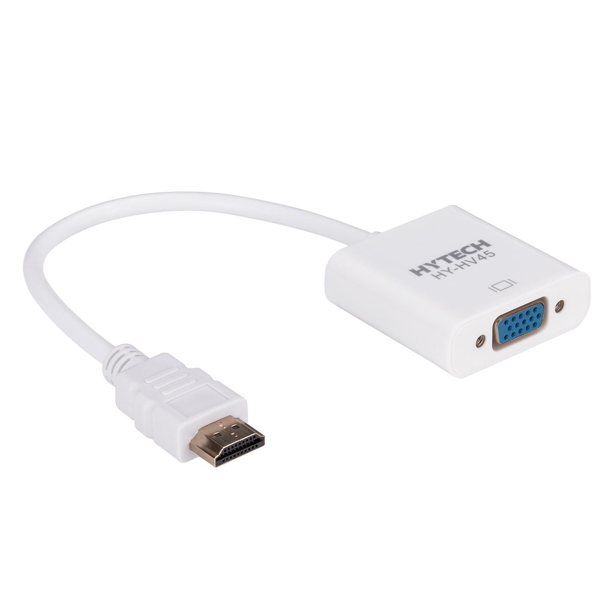 Hytech HY-HV45 HDMI to VGA + Audio Micro Usb Çevirici resmi