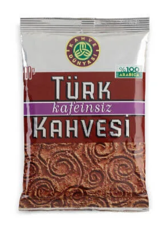 Kahve Dünyası Türk Kahvesi Kafeinsiz 100 g resmi