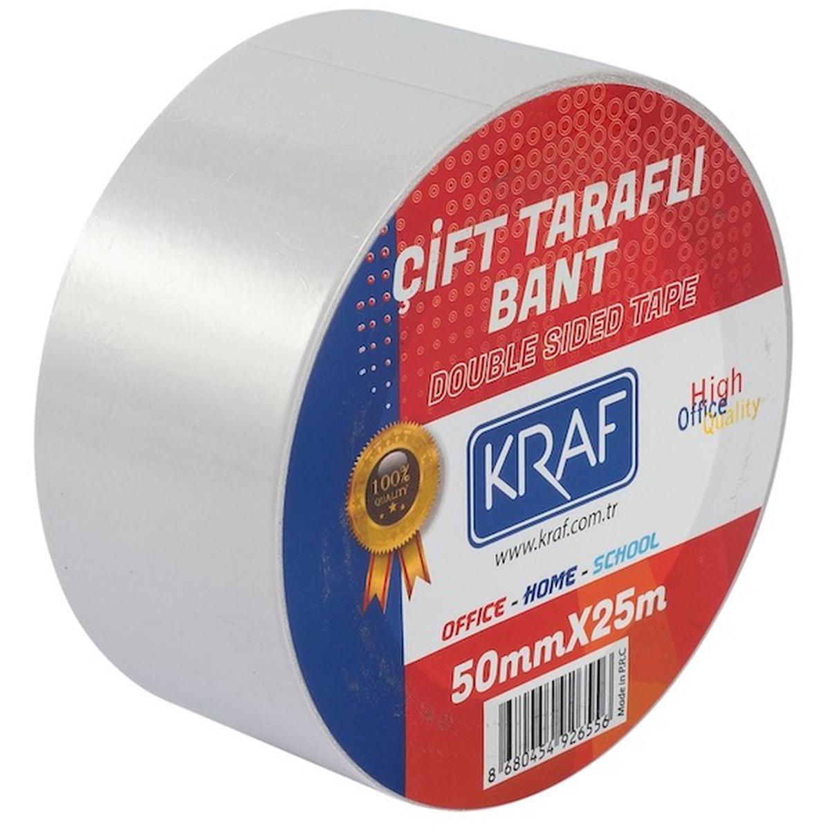 Kraf 2550G Çift Taraflı Bant 50 mm x 25 m  resmi