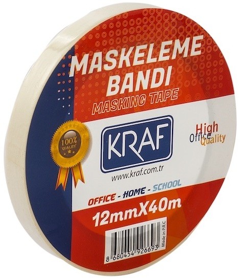 Kraf 4012G İnce Kağıt Bant 12 mm x 40 m   resmi