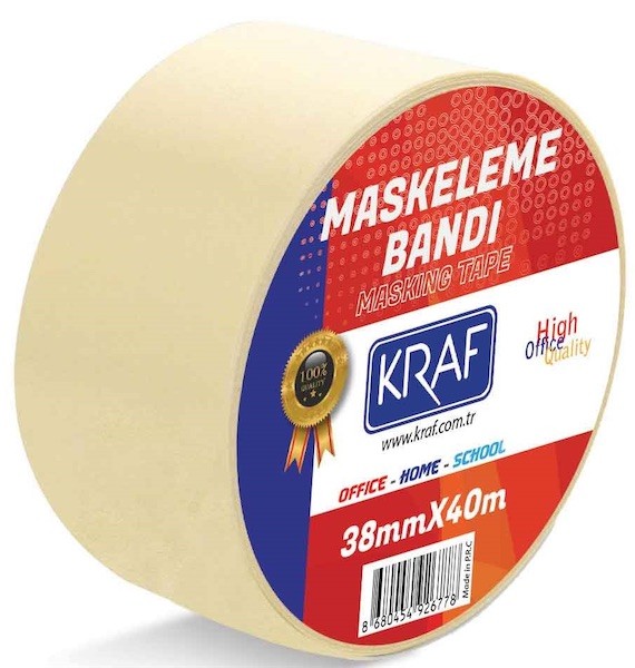 Kraf 4038G İnce Kağıt Bant 38 mm x 40 m resmi