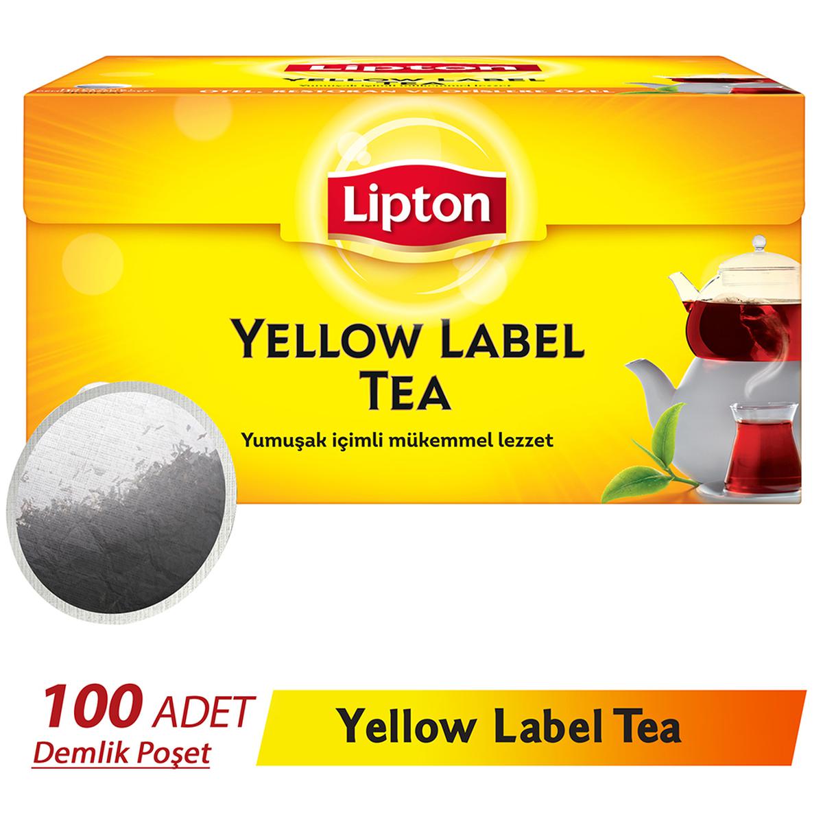 Lipton Demlik Poşet Çay Yellow Label 100'lü resmi