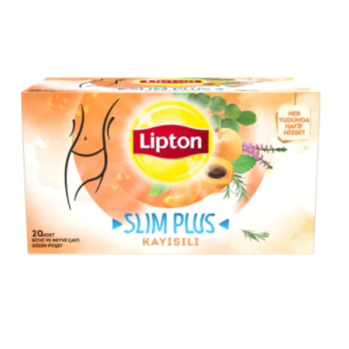 Lipton Slim Plus Kayısılı Bitki Çayı 20'li Paket resmi