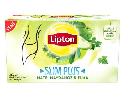 Lipton Slim Plus Mate Maydanoz Elma Bitki Çayı 20'li Paket resmi